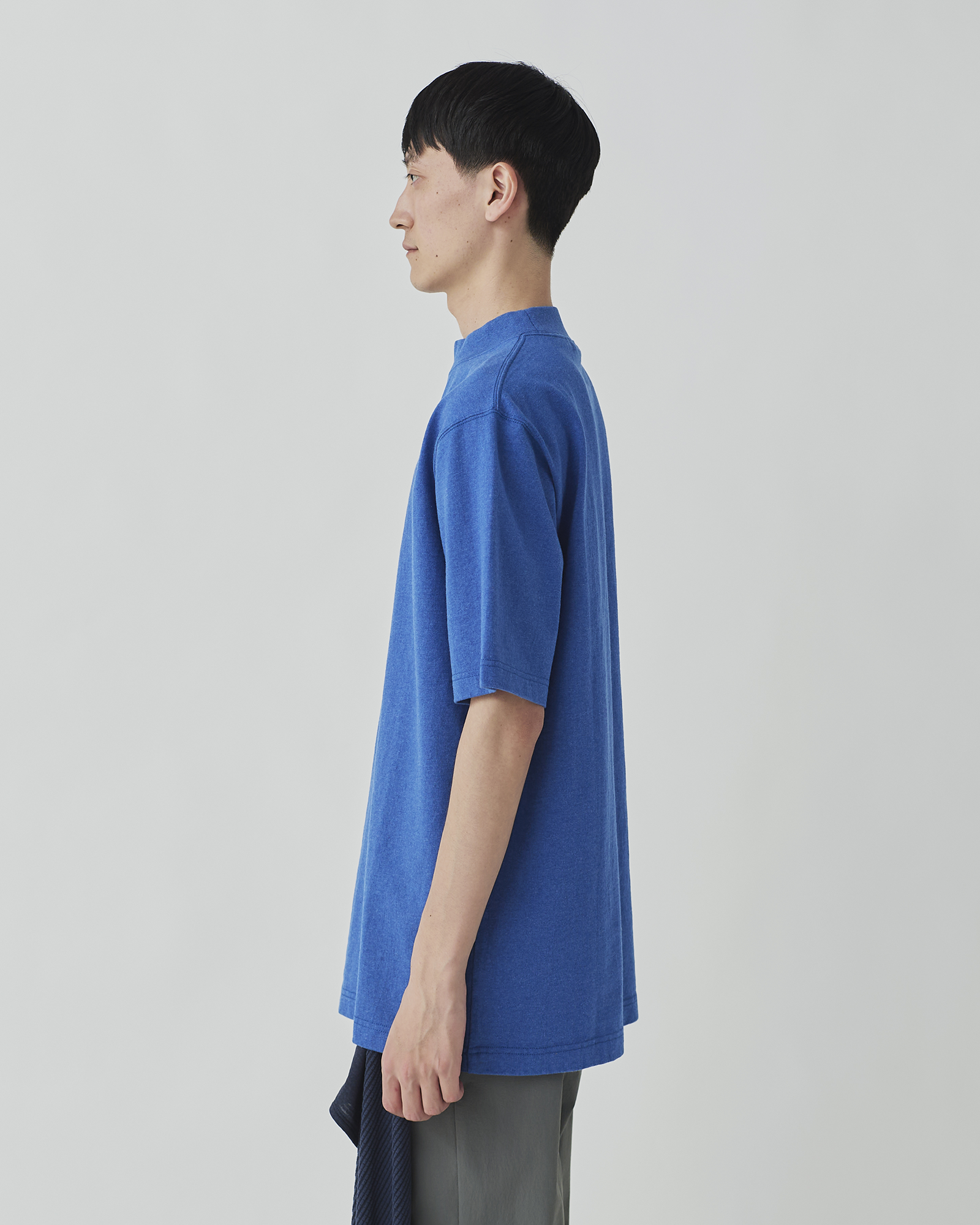 Recycled Cotton Mockneck T-Shirt - Image 11