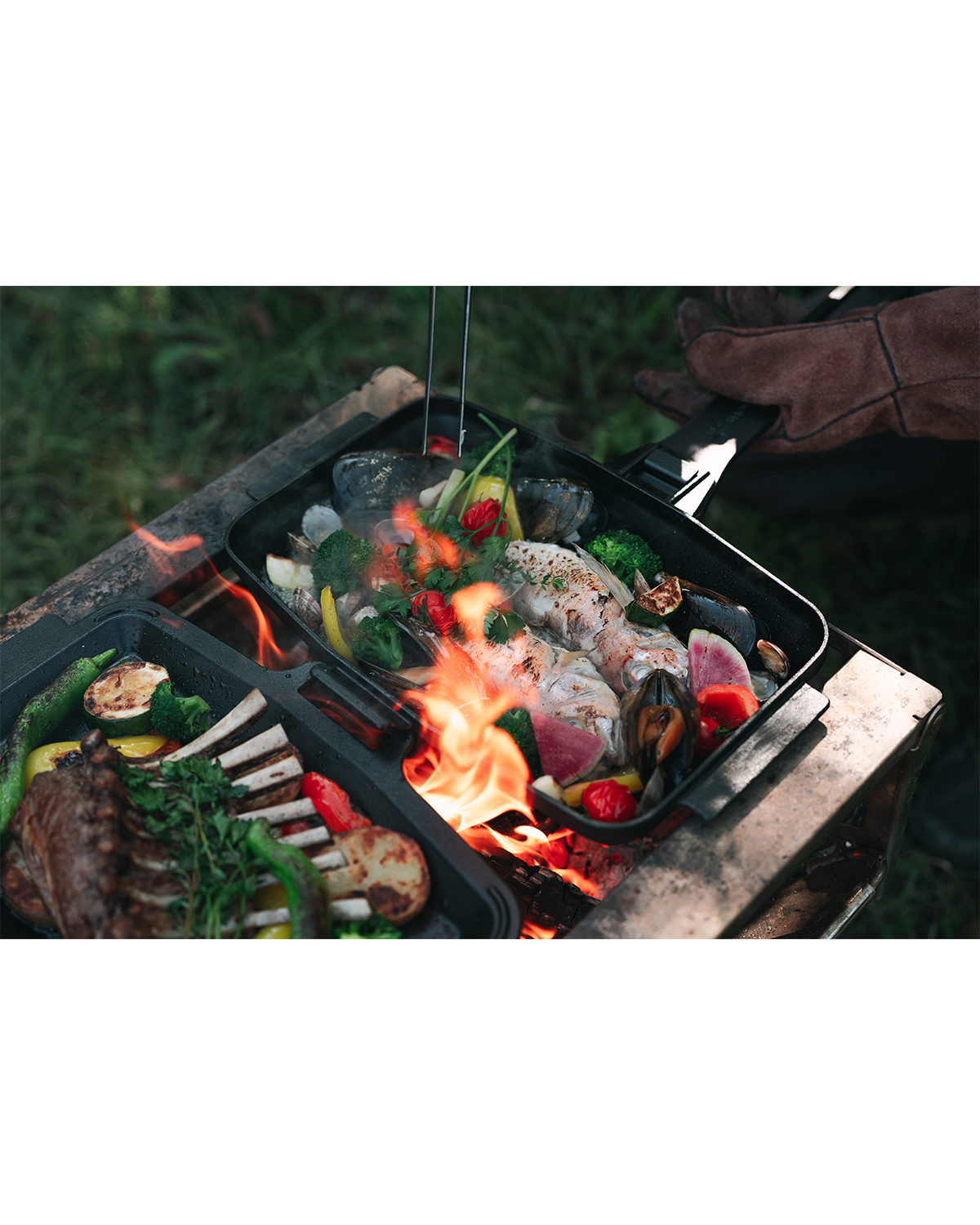 Cast Iron Sandwich Skillet - Image 3