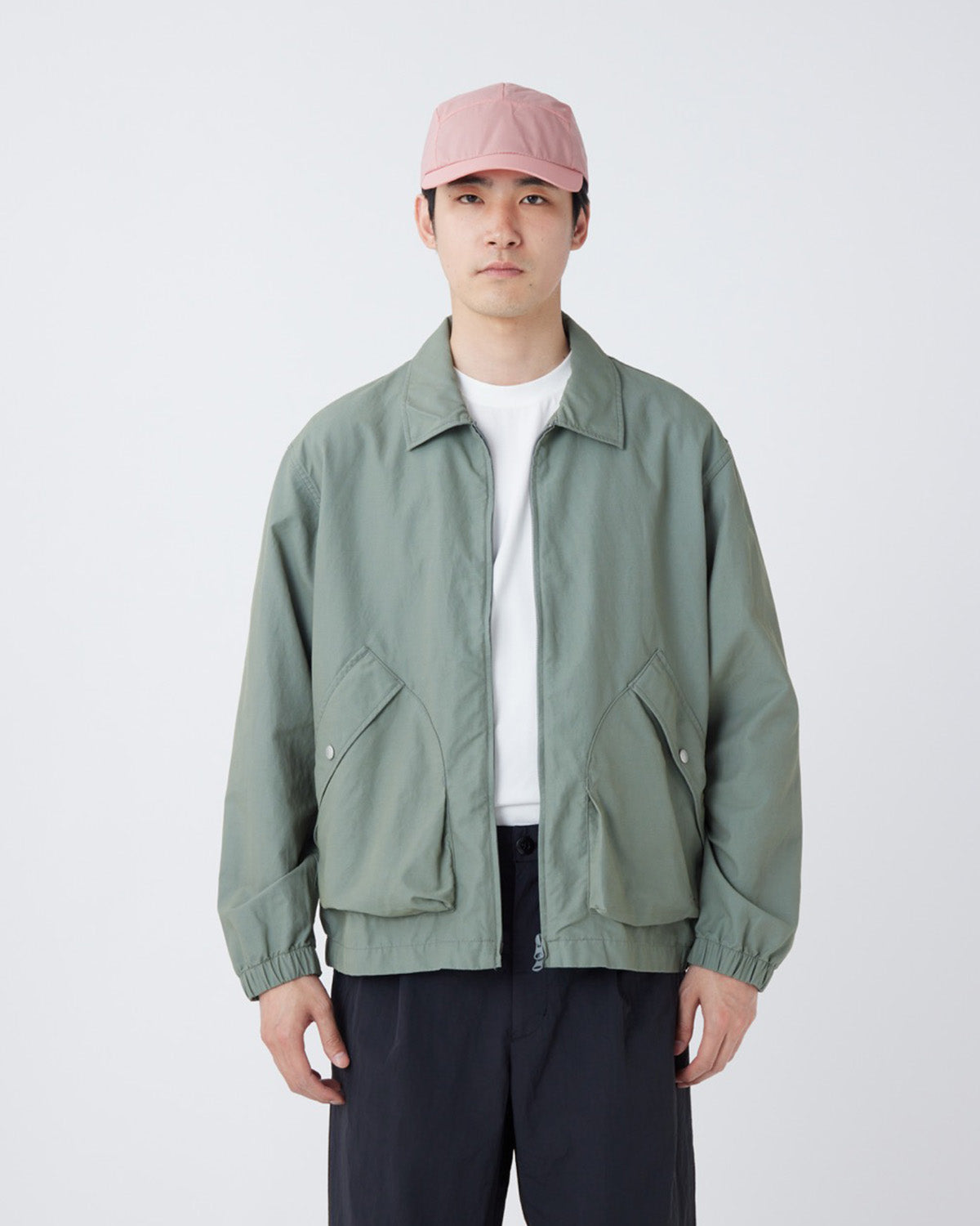 Light Dobby Cloth Harrington Jacket - Image 15