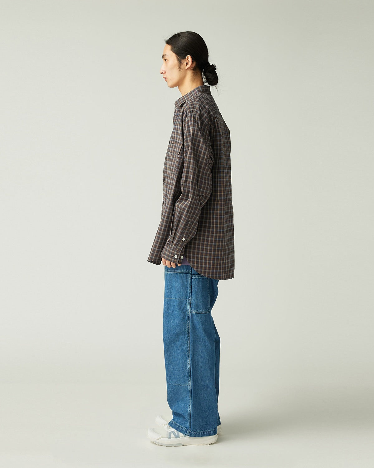 Organic Cotton Ombre Check Shirt - Image 6