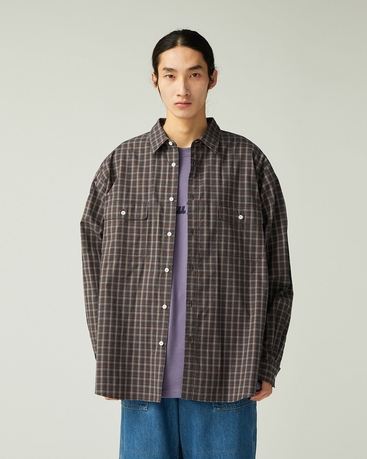 Organic Cotton Ombre Check Shirt - Image 8
