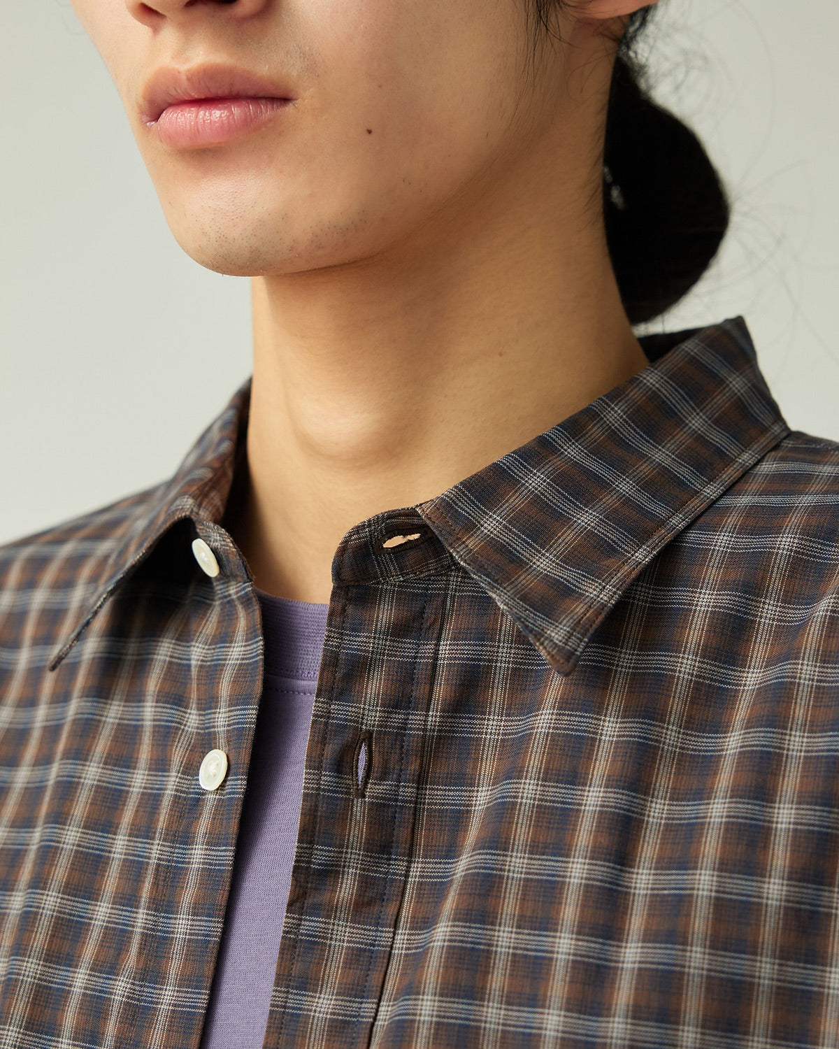 Organic Cotton Ombre Check Shirt - Image 11
