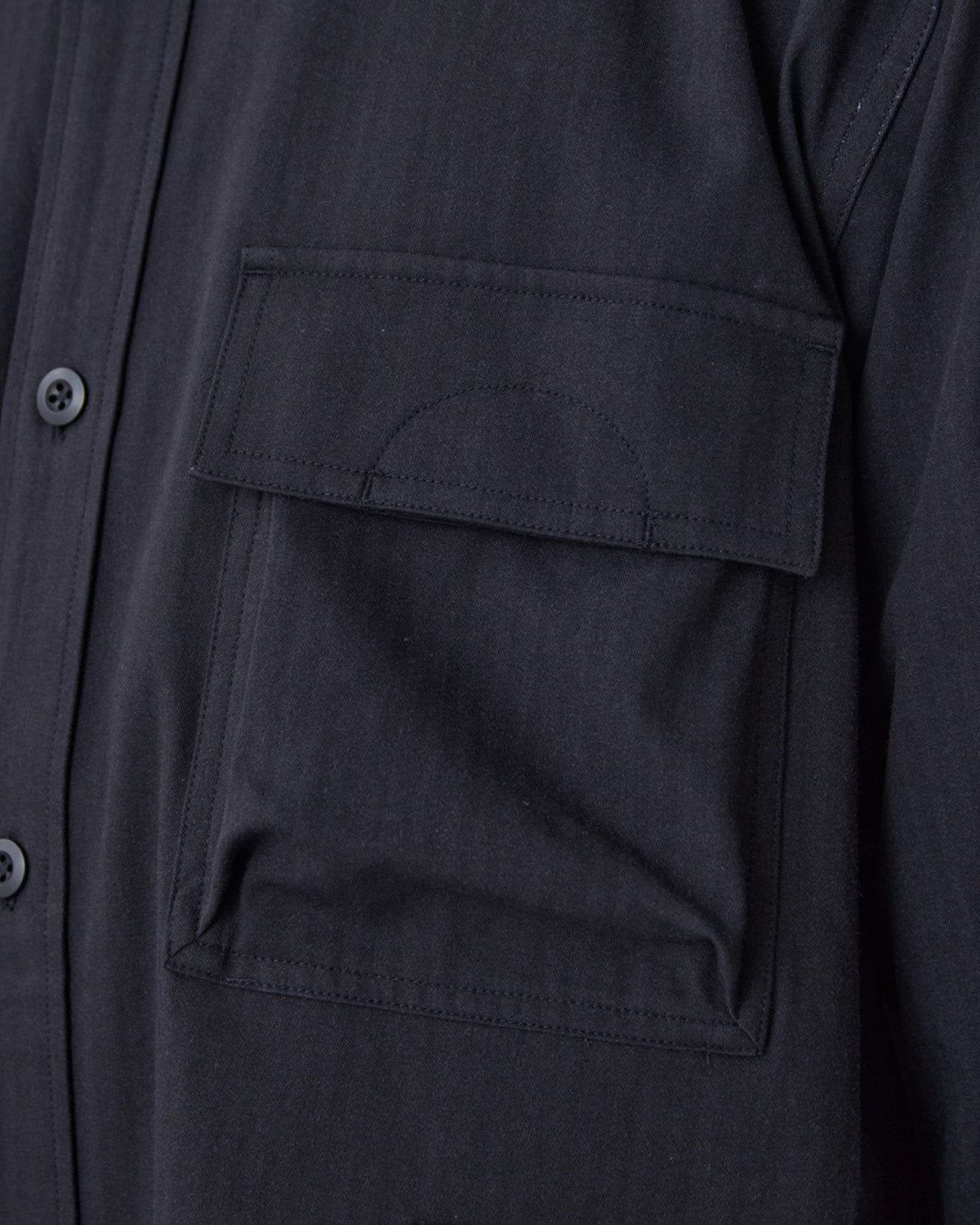 TAKIBI Herringbone Shirt Jacket - Image 11
