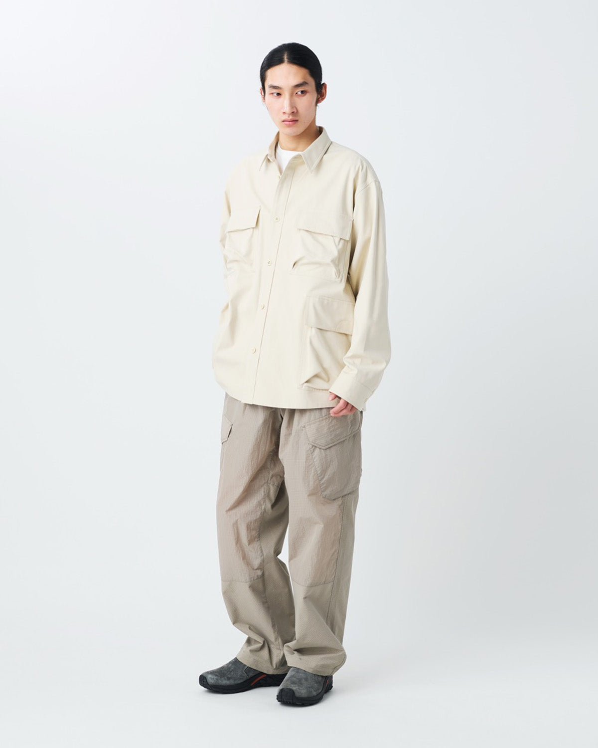 TAKIBI Herringbone Shirt Jacket - Image 18