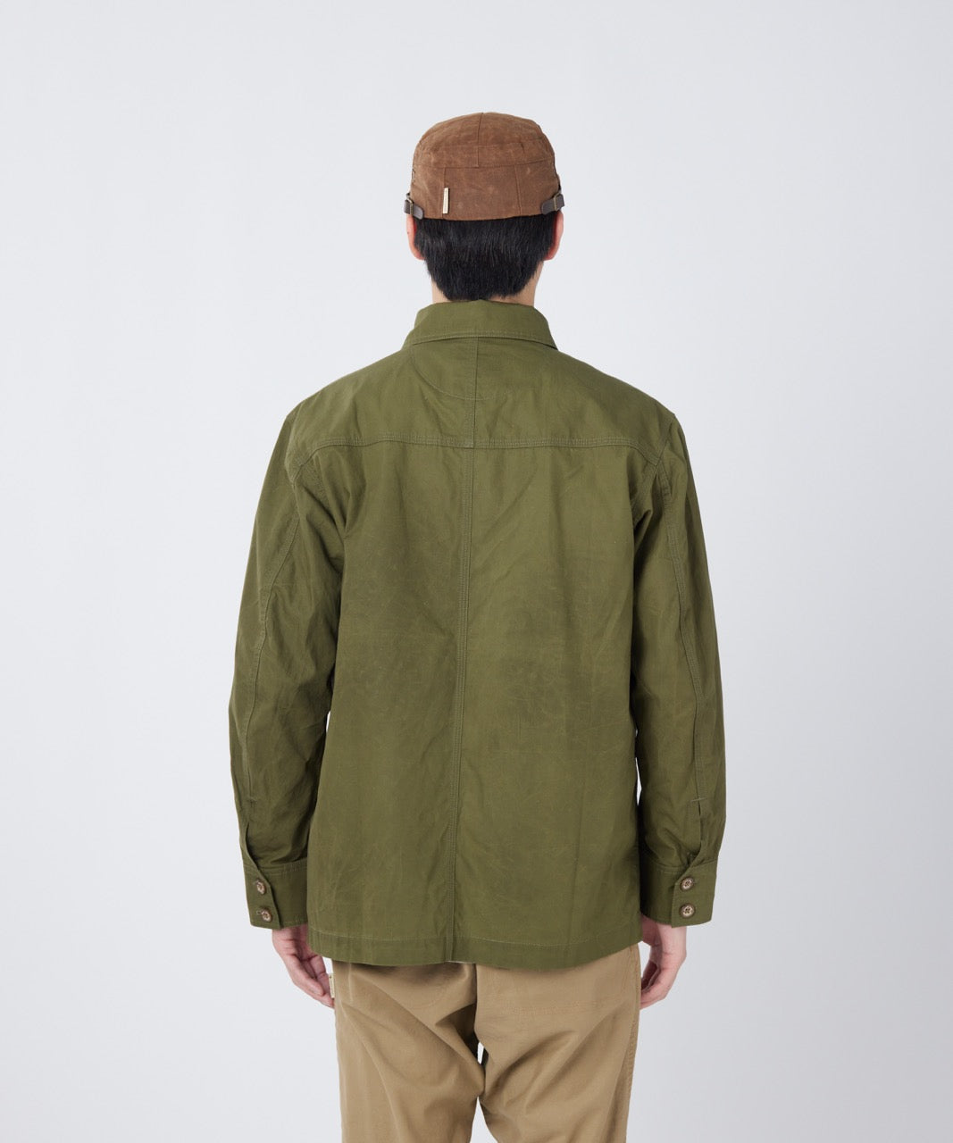 Waxed Cotton Coverall Jacket - Image 5