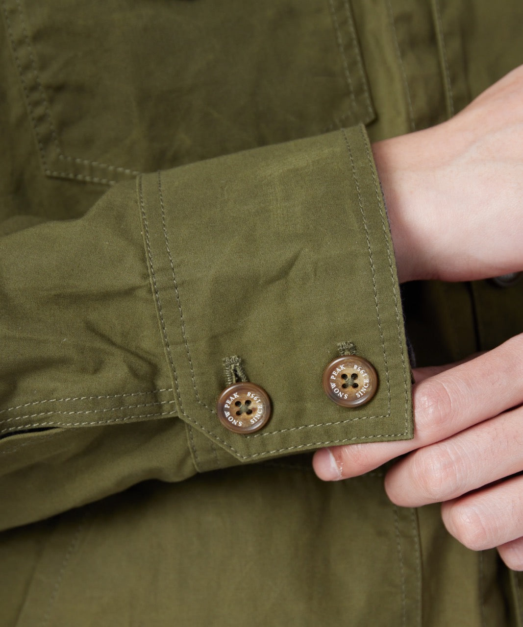 Waxed Cotton Coverall Jacket - Image 9