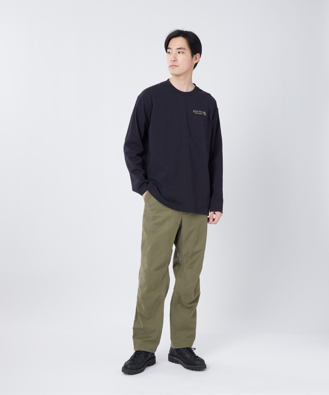 Trad Label Pocket L/S Heavy T-Shirt - Image 5