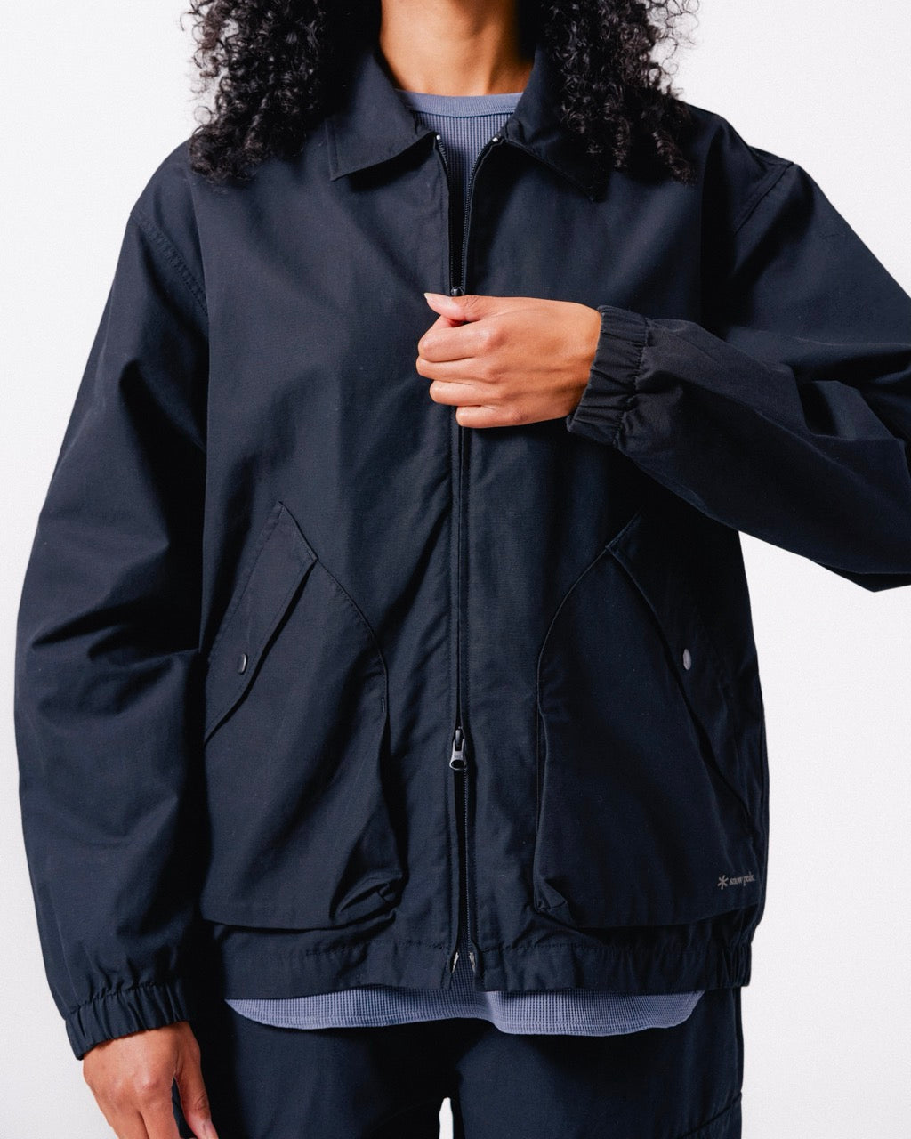 Light Dobby Cloth Harrington Jacket - Image 12