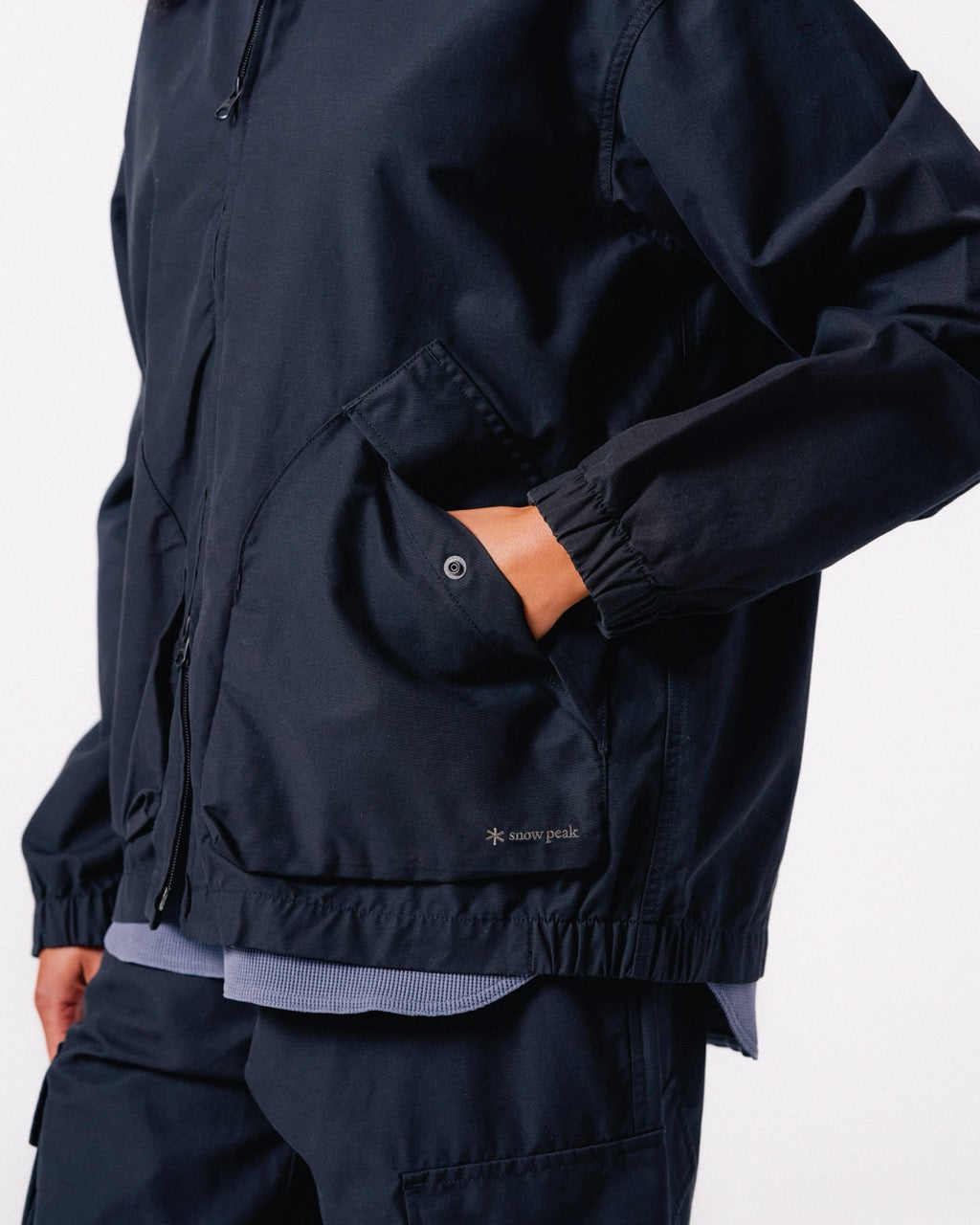 Light Dobby Cloth Harrington Jacket - Image 13