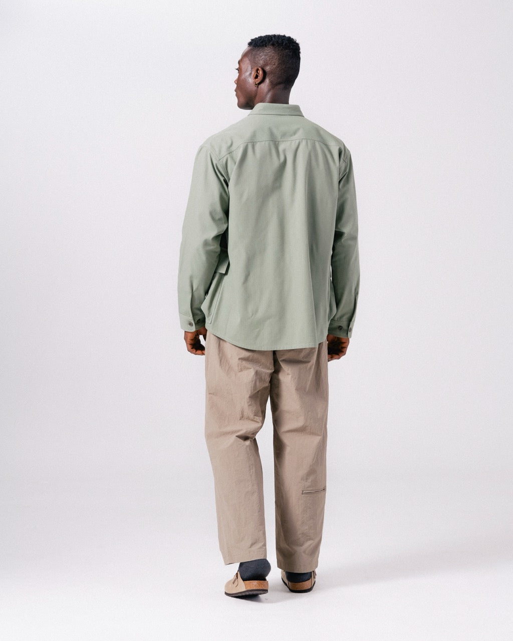 TAKIBI Herringbone Shirt Jacket - Image 3