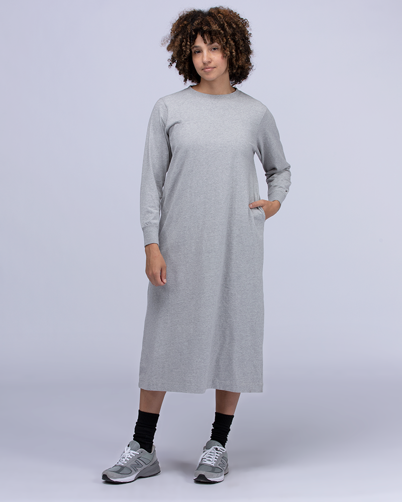 Recycled Cotton Long Sleeve Dress - Image 8
