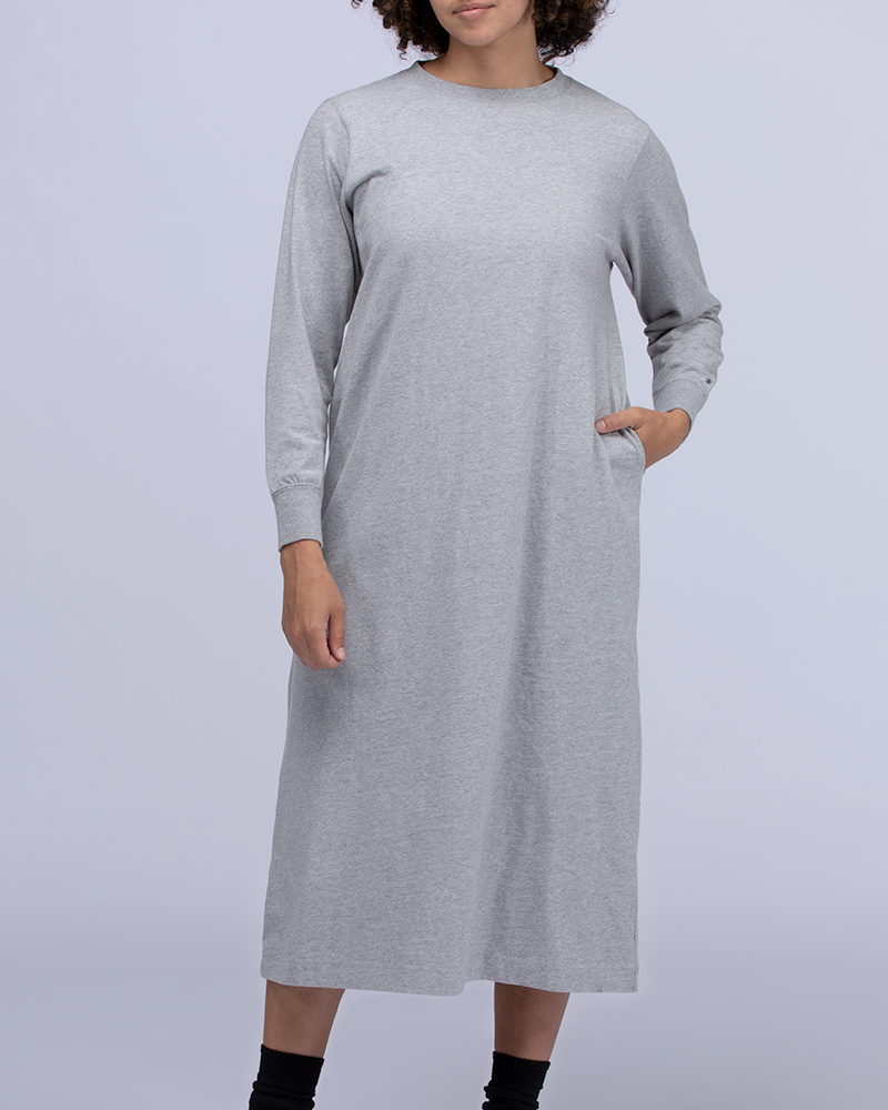 Recycled Cotton Long Sleeve Dress - Image 4