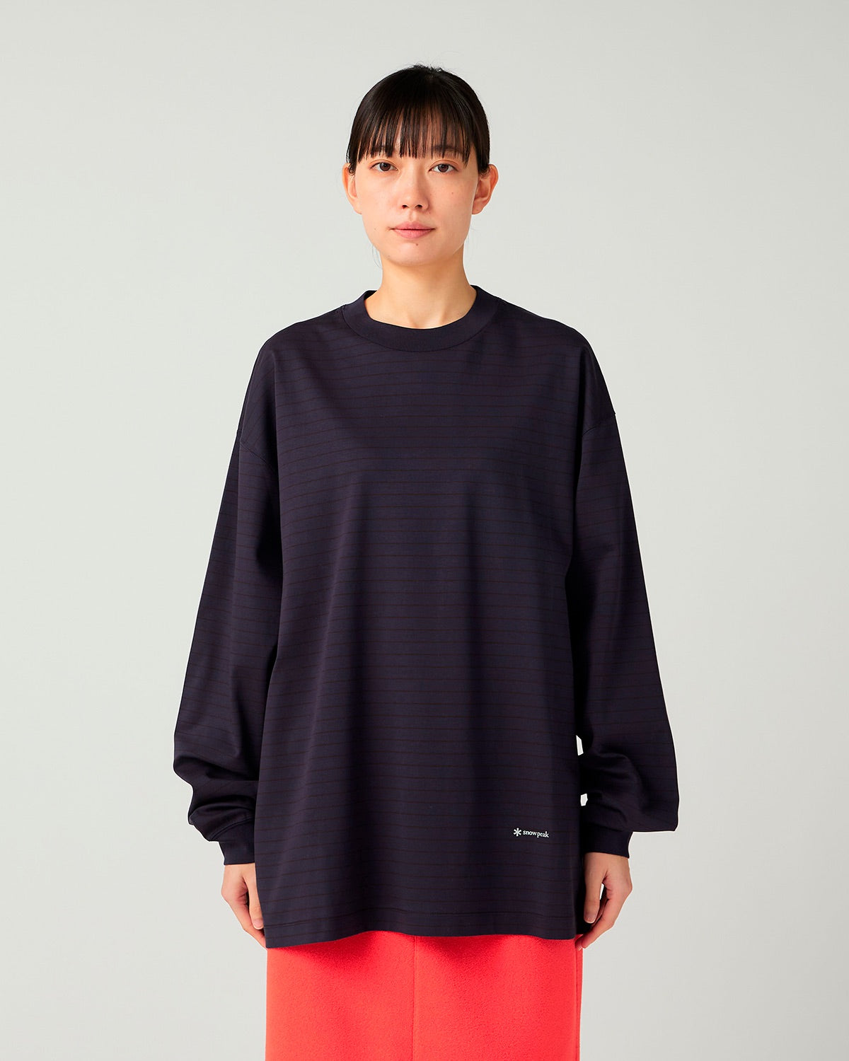 Organic Cotton Mercerized Border L/S T-Shirt - Image 6