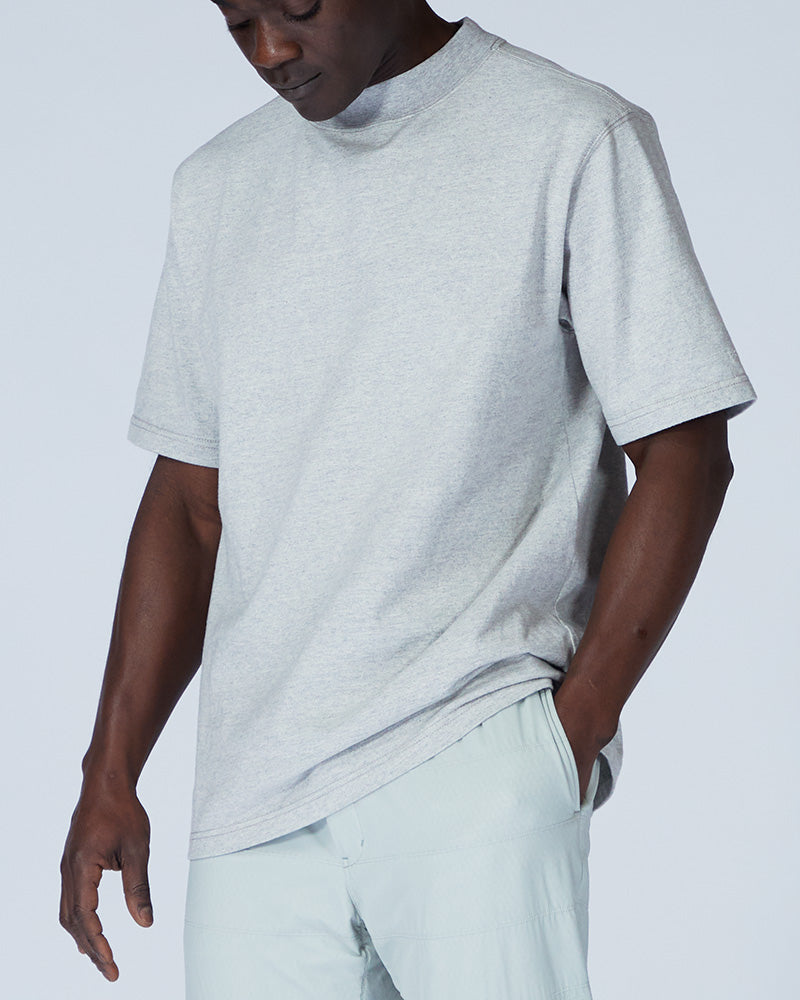Recycled Cotton Mockneck T-Shirt - Image 3
