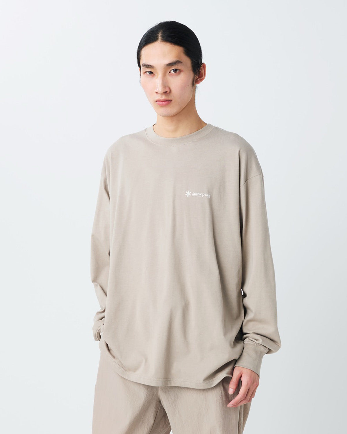 Soft Cotton Relaxed Logo L/S T-Shirt - Image 5