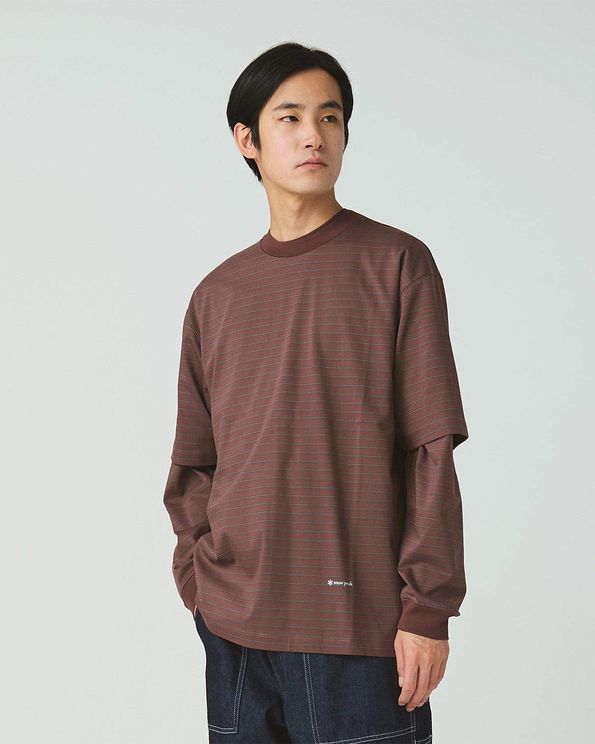 Organic Cotton Mercerized Border T-Shirt - Image 3